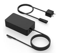 65W Surface Pro Charger Compatible with Microsoft Surface Pro 11,10,9,8,7+,7,6,5,4,X,Power Adapter for Windows Surface Laptop 7,6,5,4,3,2,1,Book 3/2/1, Go Tablet,Support 44W,36W,8FT Cord