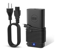 65W USB C Laptop Charger for Dell Latitude 5420 5520 7480 7490 7420 Chromebook 3100 Dell XPS 13 9360 XPS15 9550 9560 DA65NM190 LA65NM190 Type C Power Adapter