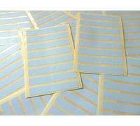 65x10mm (2.6"x0.4") Rectangular Shape Colour Code Stickers - Packs of 96 Coloured Narrow Rectangles Sticky Labels - 32 Colours Available (Pale Blue)