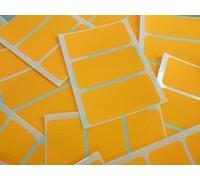 65x30mm Rectangular Colour Code Stickers - Packs of 45 Coloured Rectangle Sticky Labels - 30 Colours Available (Fluorescent Bright Orange)