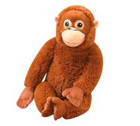 66/90/130/160 cm Monkey Large Orangutan Soft Toy, Eco-Friendly Cuddly Monkey Stuffed Animal, Washable Monkey Teddy, Realistic Teddy Plushie Gift for Adults (130cm/51in)