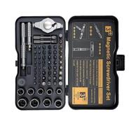66-in-1 Precise Tool Kit - Ratcheting Screwdriver System, 7.15x4.21x1.41in Compact Case With Magnetic Bits, Ergonomic Drive For Computer Building, Professional Accessory For Watch Tinkering, Electrici