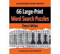 66 Large-Print Word Search Puzzles - Chess Edition: Fun Brain Games for Adults and Kids (101 Large-Print Word Search Puzzles)