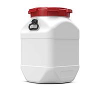 66 Litre 7466 Square Plastic Waterproof Airtight Watertight Storage Keg Drum Barrel - UN Approved Open Top Wide Mouth Jar - Food Liquid Oil Storage - Kayak Caving Canoeing Watersports Time Capsule