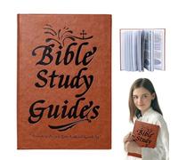 66-Page Bible Study Guide and Notebook,Daily Devotional Journal with Yearlong Plan for Women,PU Leather Cover,Daily Scripture Quotes,Strengthens Faith Prayer Reflections,Gift Study Bible Guide