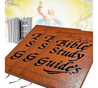 66-Page Bible Study Guide, Bible Study Notebook for Beginners, Daily Devotional Journal, Prayer Reflections Religious Notebook With Daily Scripture Quotes for Groups & Personal Growth (3pcs)