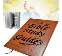 66-Page Bible Study Guide, Bible Study Notebook for Beginners, Daily Devotional Journal, Prayer Reflections Religious Notebook With Daily Scripture Quotes for Groups & Personal Growth (1pcs)