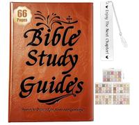 66-Page Bible Study Guide-Bookmark and Bible Tabs,Year-Long Devotional Journal for Woman,Daily Scripture Quotes,Prayer Reflections,for Spiritual Growth to Strengthen Faith-Christian Gift for Beginner