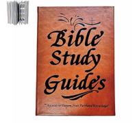 66-Page Bible Study Guide,Daily Devotional Journal, A Year Long Bible Study Plan for Women,A5 PU Leather Cover Daily Scripture Quotes Faith-Based Notebook,for Personal Group Study and Prayer