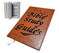 66-Page Bible Study Guide, Daily Devotional Journal, Bible Book Summary Guide, A Yearlong Bible Study Plan, Religious Faith-Based Notebook, Christian Gift for All People