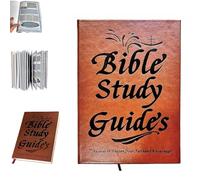 66-Page Bible Study Guide, Daily Devotional Journal, Bible Study Notebook for Beginners, Religious Faith-Based Notebook, Prayer Reflections Notebook With Daily Scripture Quotes Christian Gift