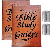 66-Page Bible Study Guide,Daily Devotional Journal,Bible Study Supplies with Leather Cover,A Yearlong Bible Study Plan for Women-Daily Scripture Quotes for Beginners and Teen Girls (2PCS)