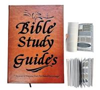 66-Page Bible Study Guide, Daily Devotional Journal, Religious Faith-Based Notebook with Daily Scripture Quotes, Church Notes, Strengthens Faith Prayer Reflections, Christian Gift