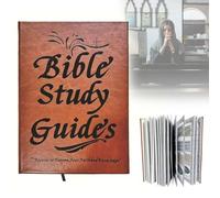 66-Page Bible Study Guide, Daily Devotional Journal, Religious Faith-Based Notebook with Scripture Note & Prayer Reflections Bible Book Learning Plan Spiritual Growth Study Supplies
