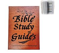 66-Page Bible Study Guide, Daily Devotional Journal, Religious Faith-Based Notebooks, A Yearlong Bible Study Plan for Women-Daily Scripture Quotes, Strengthens Faith Prayer Reflections, Christian Gift