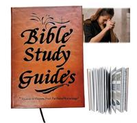 66-Page Bible Study Guide for Women,Daily Devotional Journal,Bible Study Supplies with Leather Cover,Church Notes Notebook,Bible Study Plan for Women,Bible Book Summary Guide,Prayer Journal Note
