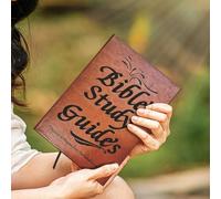 66-Page Bible Study Guide Journal, Daily Devotional Notebook With Scripture Quotes, Bible Study Supplies With Leather Cover, Reading Plan Tracker For Beginners And Teen Girls