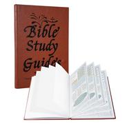 66-Page Bible Study Guide Notebook, Christian Bible Study Journal for Women & Men, Scripture Study Notebook with Guided Prayer & Reflection Pages, Daily Devotional Bible Study Book for Church