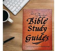 66-Page Bible Study Guide, Pu Leather Cover Bible Study Plan Notebook, Labelable Bible Study Guide, Daily Scripture Quotes, Religious Faith-Based Notebook, Strengthens Faith Prayer Reflections