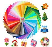 66 Pcs Felt Fabric Sheet, 15 x 20cm Coloured Felt Fabric Sheets, 1mm Thick Fabrics DIY Craftwork Sewing Patchwork for Sewing and Crafting