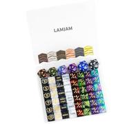 66 PCS MTG Dice Counters Keyword Metal Tokens +1/+1 Shield Life Counter Dice Set Spindown D20 for MTG, TCG, Magic Cards Gaming Accessories