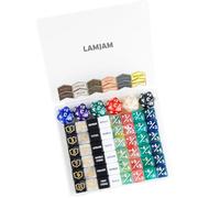 66 Pieces MTG Dice Counters Keyword Metal Tokens +1/+1 Buff Counter Dice Set Spindown D20 for MTG, TCG, Magic Cards Gaming Accessories