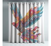 66" x 72" Kids Blackout Curtains Colorful, Thermal Curtain Panels and Eyelet Drapes, Abstract Phoenix Clouds Room Darkening Privacy Noise Reduction and Soft Touch for Nursery Bedroom