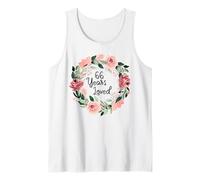 66 Years Loved Women Men 66 Years Old 66th Birthday Tank Top