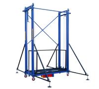 660 Lbs Electric Scaffolding Lift18ft Height Remote Control Foldable Construct Platform Portable & Scaffold Table Ideal for Job Sites & Home Projects Size 4.9x2.6ft
