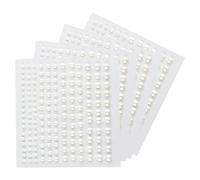 660 Pcs Stick on Pearls, Self Adhesive Back Pearl Stickers, Flat Back Pearls Sticker Sheets for Face Beauty, Round Stick on Pearls Beads Assorted Size (3mm/4mm/5mm/6mm)