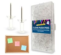 (660 units (3 x 220)) 220-660 Clear Push Pin Cork Board Notice Bulletin