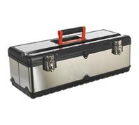 660 x 280 x 225mm Tool Box & Tote Tray - Heavy Duty Steel Portable Storage Case