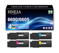 6600 Toner Cartridge Replacement, Compatible 106R02232 106R02229 106R02230 106R02231 Toner Cartridges for Xerox WorkCentre 6605N 6605DN Printer,4 Colors-1 Pack