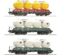 6600180 H0 Set of 3 Silo Wagons Uacs, CD, Ep. VI