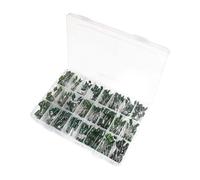 660PCS 24Value Capacitor Kit 100V 2A221J~2A474J Polyester Film Capacitors Assorted Kit 0.47nF 0.68nF 1nF 2.2nF 3nF 100nF