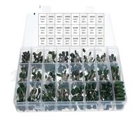 660pcs/lot 24Value Capacitor kit 100V 2A221J to 2A474J Polyester Film Capacitor Assorted Kit 0.47nF 0.68nF 1nF 2.2nF Capacitors