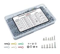 662pcs Universal Remote Control Screw kit 304 Stainless Steel Screw Combination kit Remote Control Truck Crawler for 1/8 1/10 1/12 1/16 Ratio