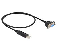 66453 Converter USB-RS232 D-Sub 9pin Female, USB A Male 0.5m DELOCK