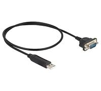 66470 Converter USB-RS232 D-Sub 9pin Male, USB A Male 0.5m DELOCK