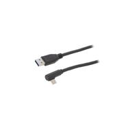 66501 cable USB 1.1,USB 2.0,USB 3.0 USB A male,USB C corner plug Goobay