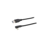 66502 cable USB 1.1,USB 2.0,USB 3.0 USB A male,USB C corner male Goobay
