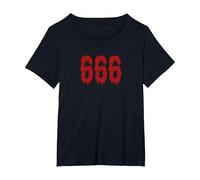 666 Halloween | Costume Satan Devil Beast T-Shirt, Women's Plus, Black, 2X