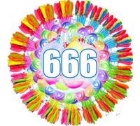 666 PCS Water Balloons Self Sealing, 10 Second Quick-Fill Water Bombs, Outdoor Summer Pool Party Toys for Garden Beach, Water Toy