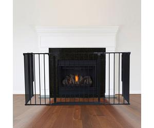(66D x 138W cm) Safetots Multi Panel Fire Surround Black