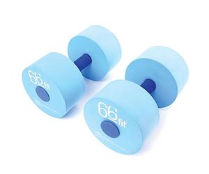 66fit Aqua Floatation Dumbbells x 2pcs - Aqua Foam Aerobic Water Pool Barbells