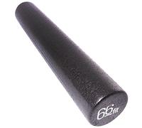 66fit Black Foam Roller 15x90cm - Firm Physio Pilates Yoga Trigger Point Massage Therapy