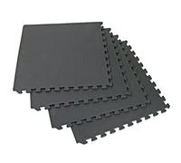 66fit Interlocking Mats x 4pcs - Home Gym Garage Floor Yoga Fitness Exercise, Karate, Workout, Judo, Black