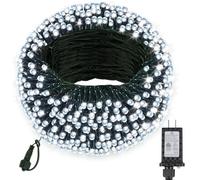 66ft 200 LED Christmas StringLights, End-to-End Plug 8 Modes Christmas Lights with Timer, OutdoorIndoor Fairy Lights Christmas Tree, Patio, Garden, Party, Wedding, Holiday, Cool White