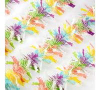 66Ft Easter Tinsel Garland Decorations Colorful Twist Garland for Tree with Gorgeous Bunny Carrot Designs Spring Pastel Hanging Ornaments for Home Indoor Outdoor Parade Floats Party Decor Supplies