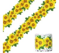 66ft Sunflower Bulletin Board Borders Springtime Sunflower Summer Fall Theme Flowers Rolled Floral Border Trim for School Classroom Blackboard Office Chalkboard Spring Floral Groovy Party Wall Decor